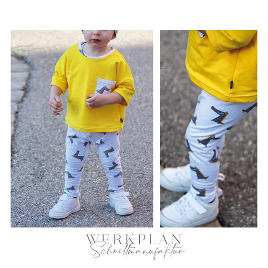 FREEBOOK BEINWERK Leggings | Windelpupser in 3 Weiten | Größe 56 bis 68 | A0 & A4 | Beamer - Werkplan.Schnittmanufaktur