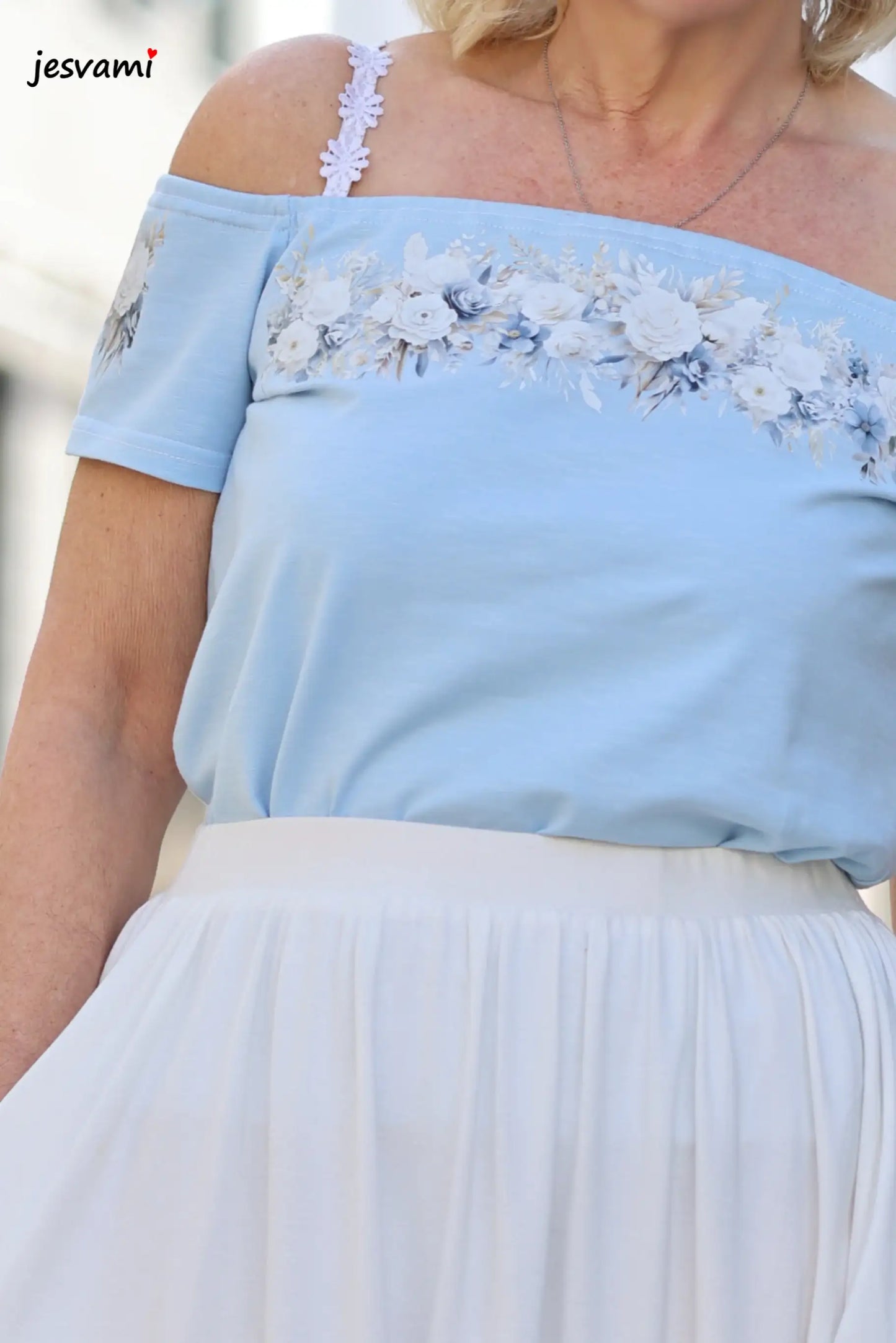 Rosen in Nebelblau | Blumen Bouquet – Perfekte Ergänzung zu XXL Bordüren