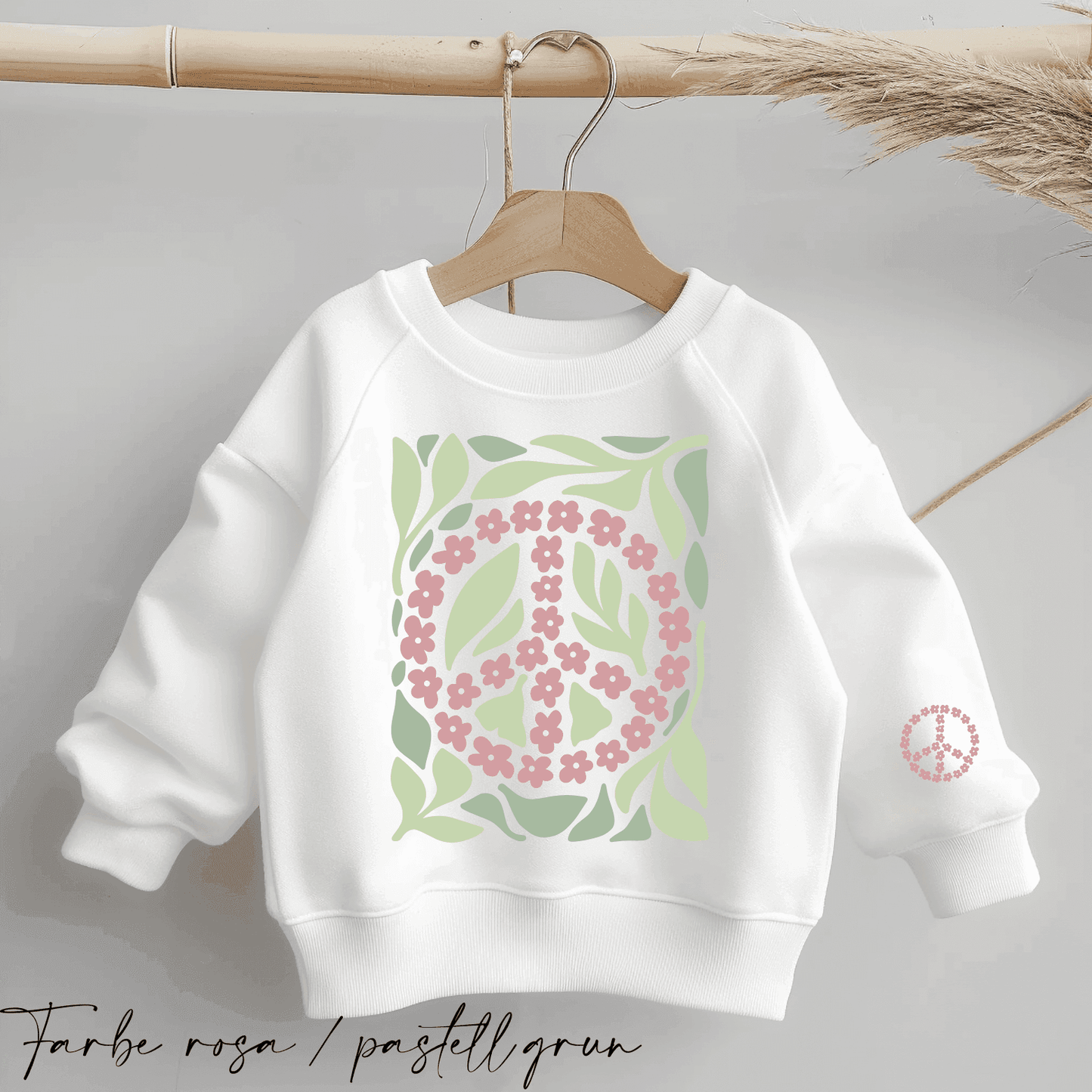 Boho Flowers Peace #6 | Bügelbild 2-Teilig