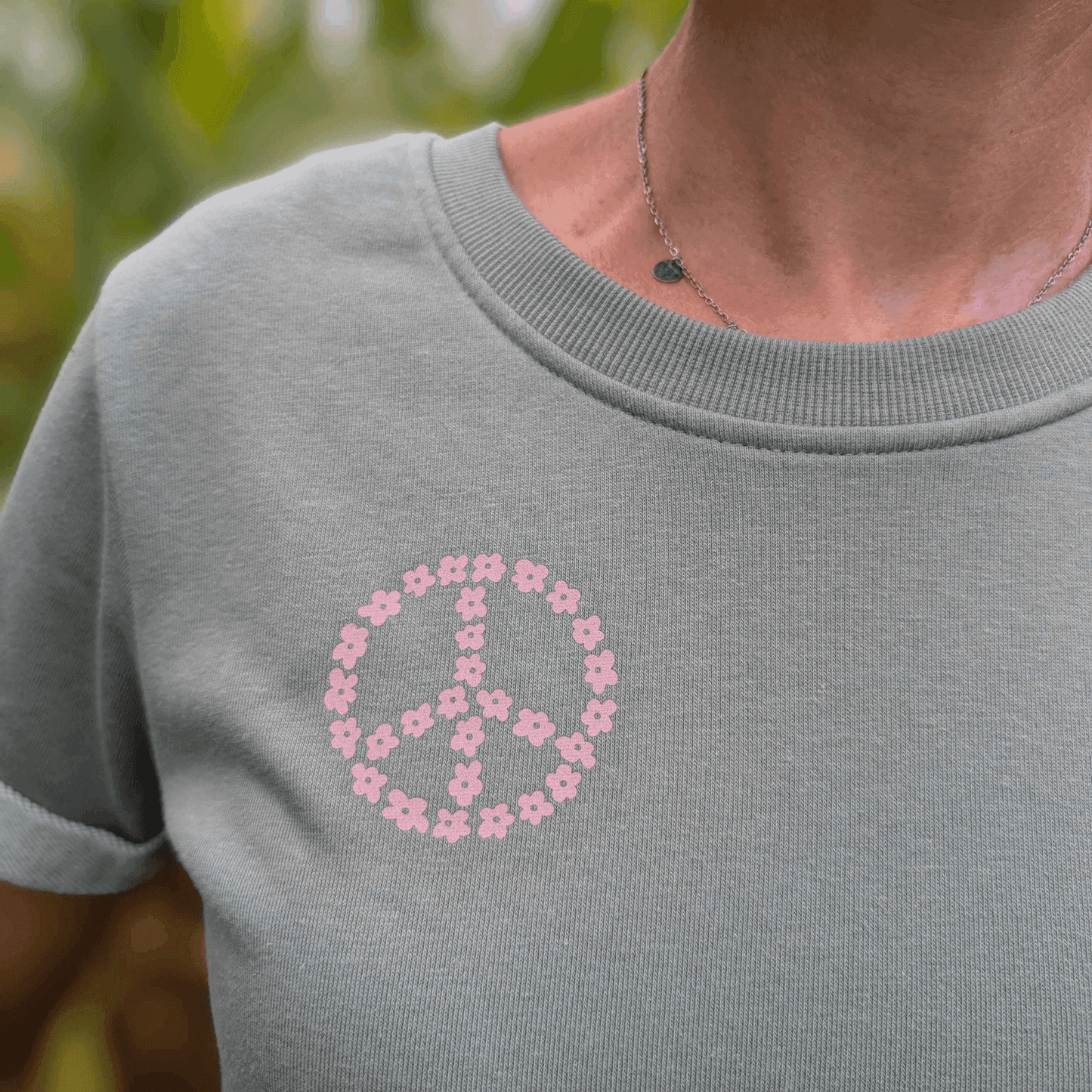 Boho Flowers Peace #6 | Bügelbild 2-Teilig