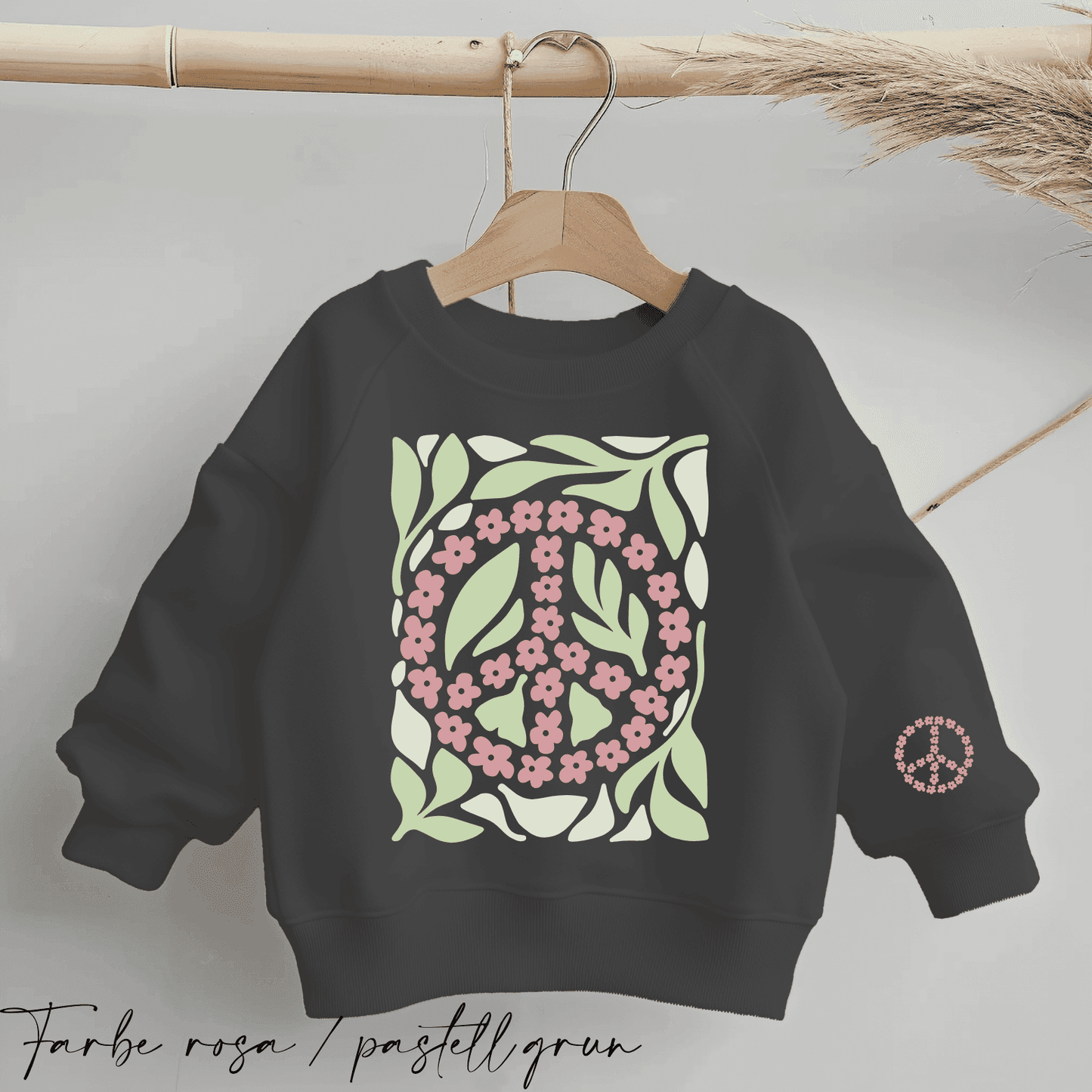 Boho Flowers Peace #6 | Bügelbild 2-Teilig