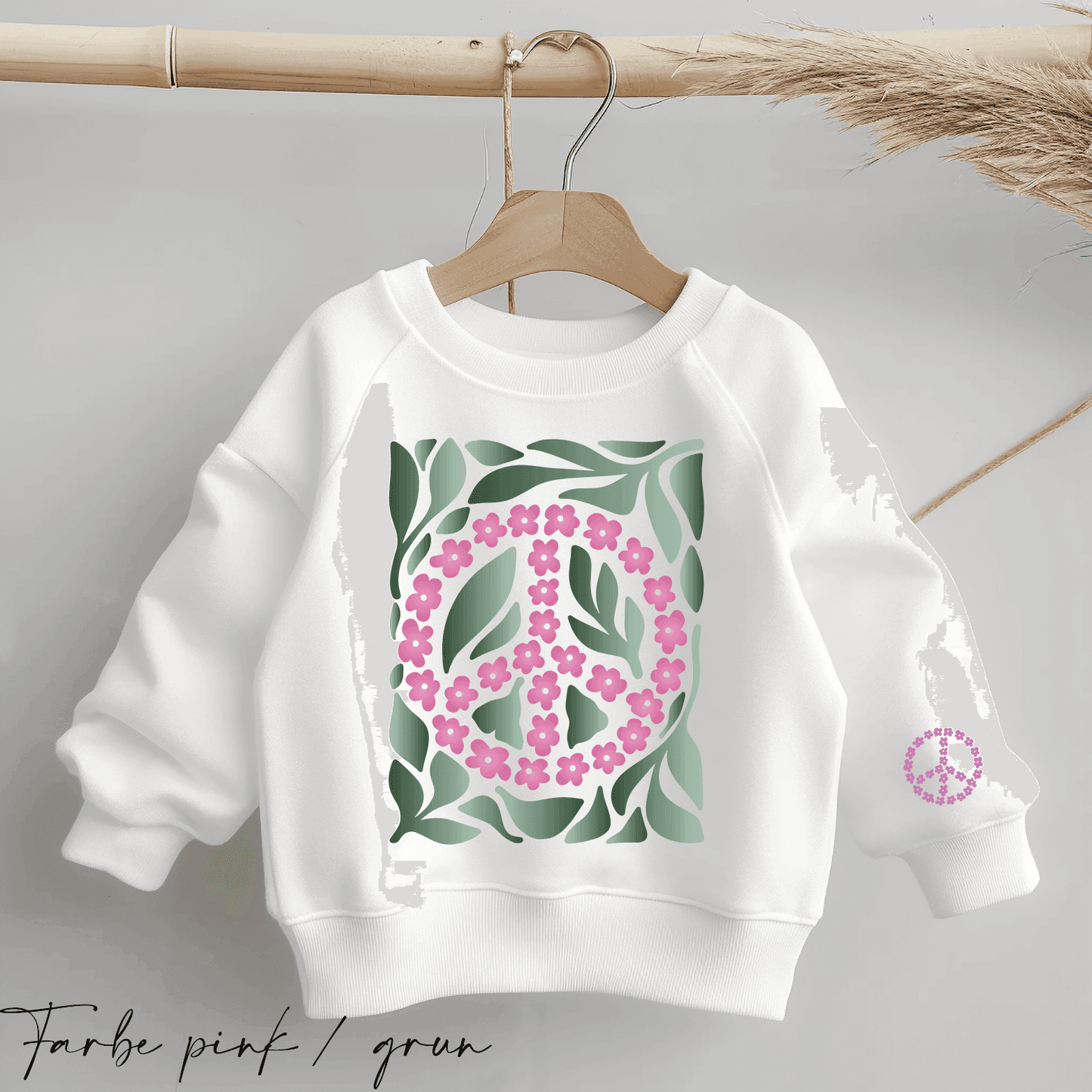 Boho Flowers Peace #6 | Bügelbild 2-Teilig