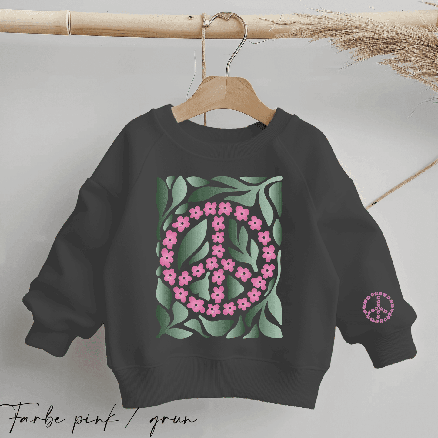 Boho Flowers Peace #6 | Bügelbild 2-Teilig