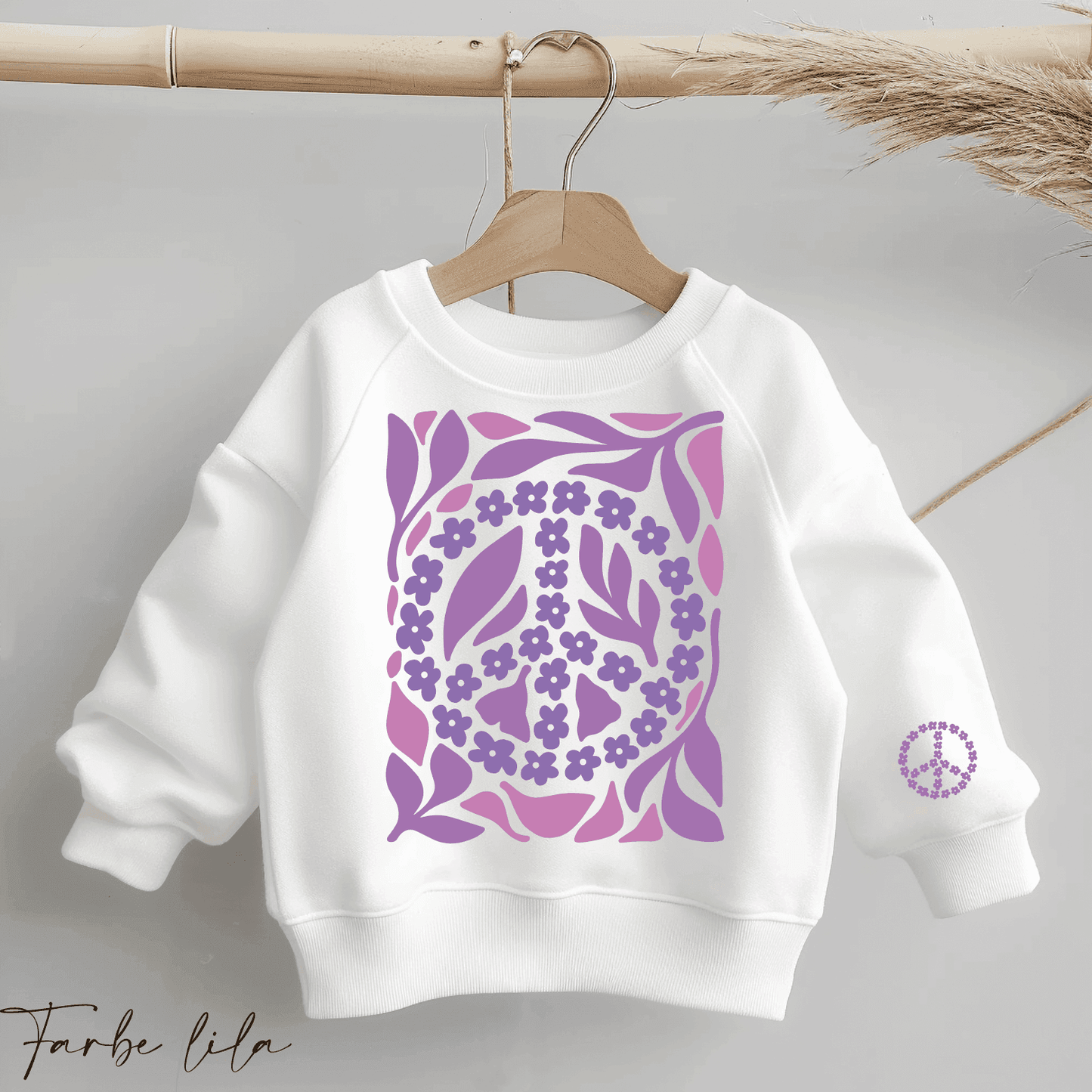 Boho Flowers Peace #6 | Bügelbild 2-Teilig