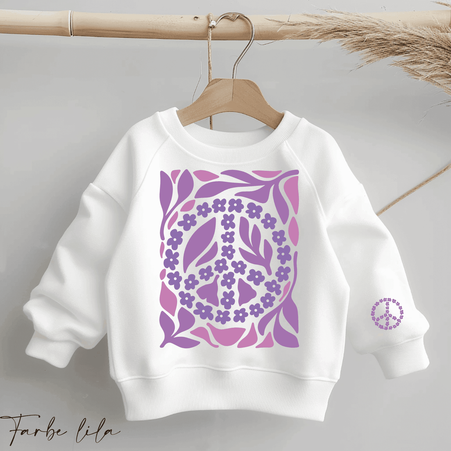 Boho Flowers Peace #6 | Bügelbild 2-Teilig