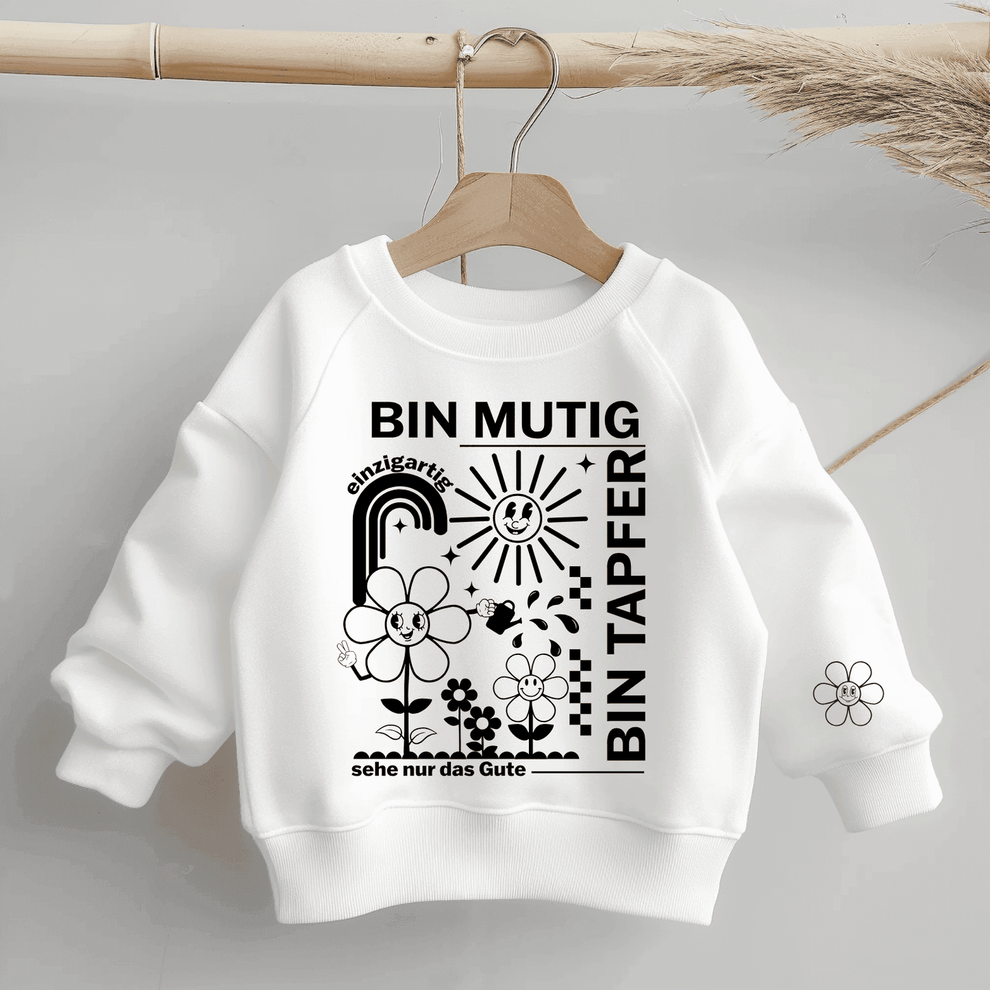 Ich bin Mutig - Statement Spruch | Bügelbild 2-Teilig