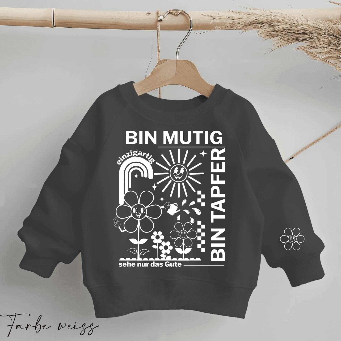 Ich bin Mutig - Statement Spruch | Bügelbild 2-Teilig