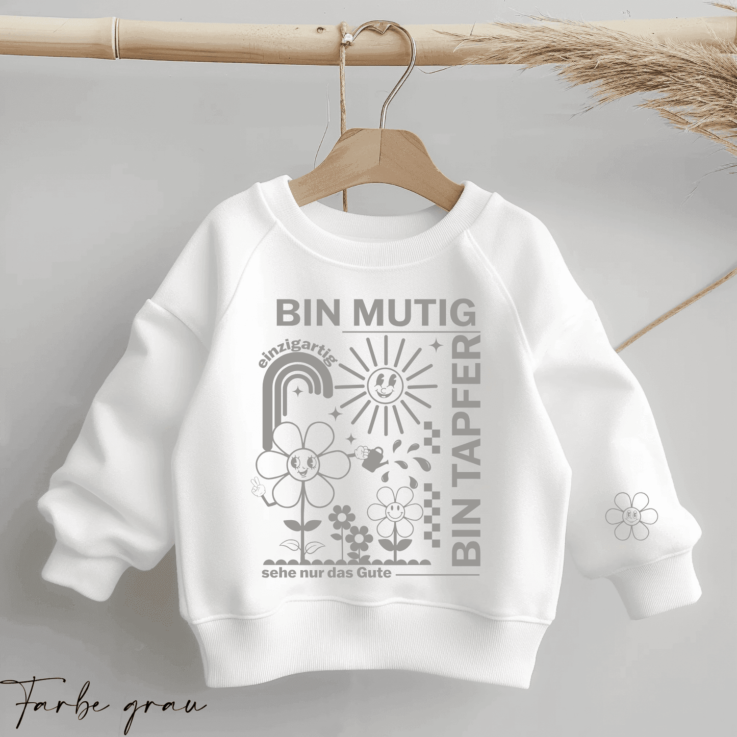 Ich bin Mutig - Statement Spruch | Bügelbild 2-Teilig