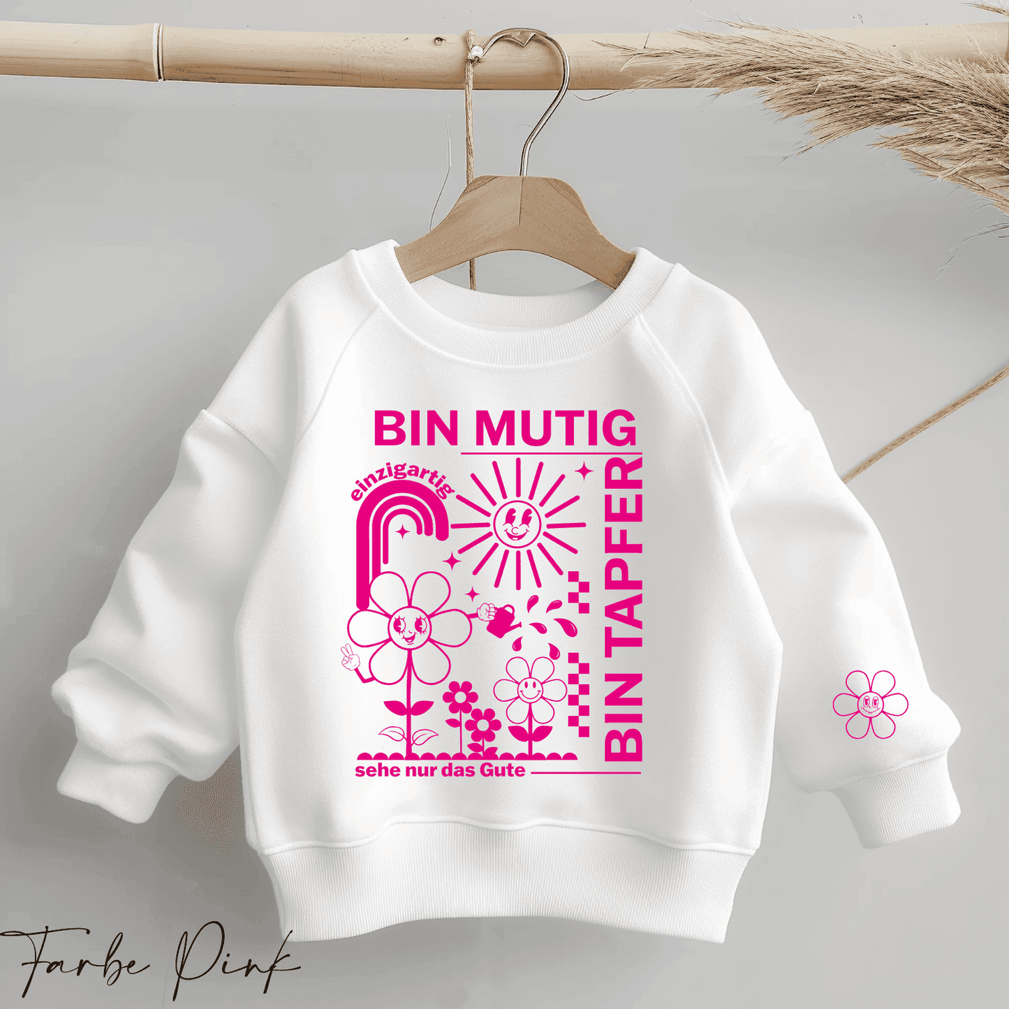Ich bin Mutig - Statement Spruch | Bügelbild 2-Teilig
