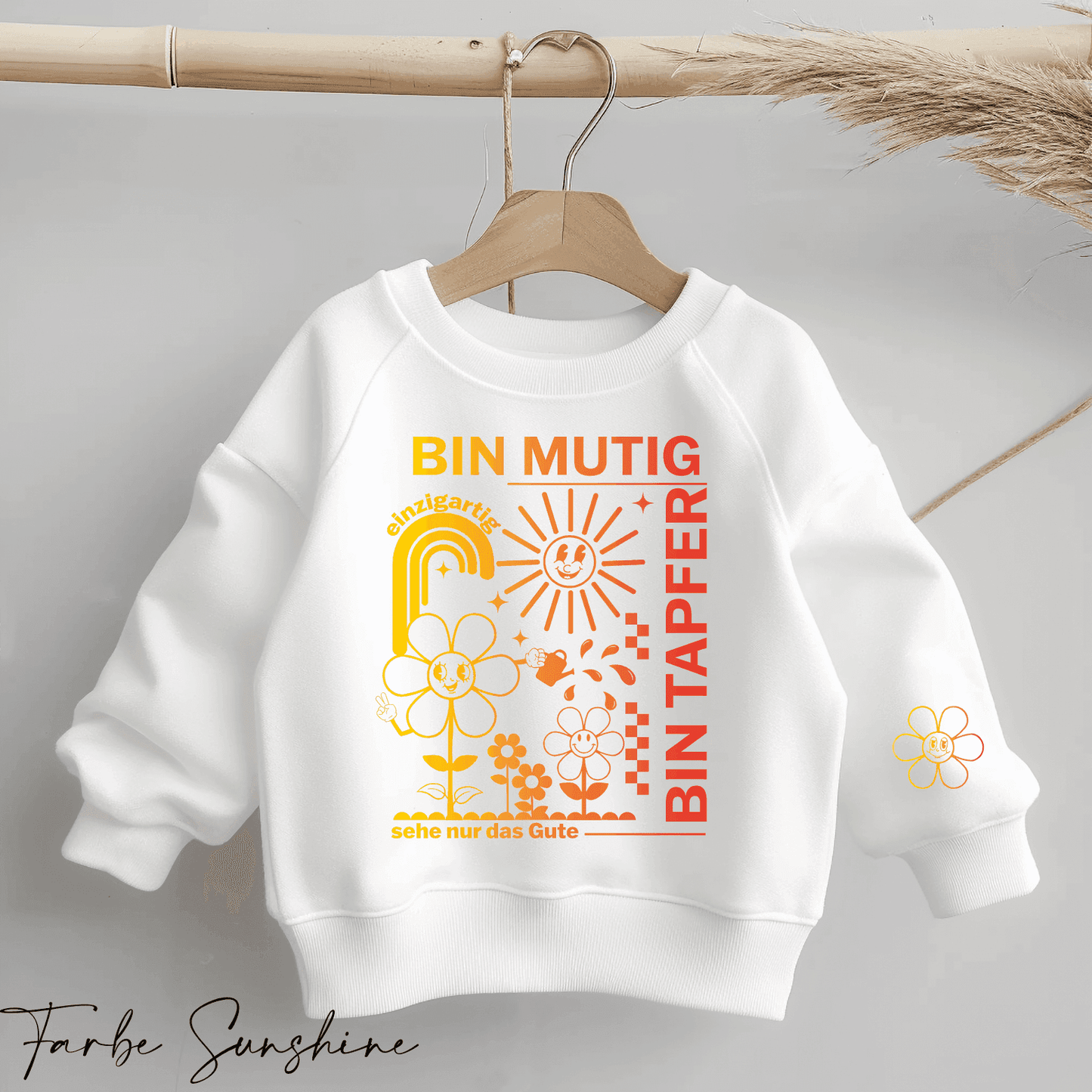 Ich bin Mutig - Statement Spruch | Bügelbild 2-Teilig