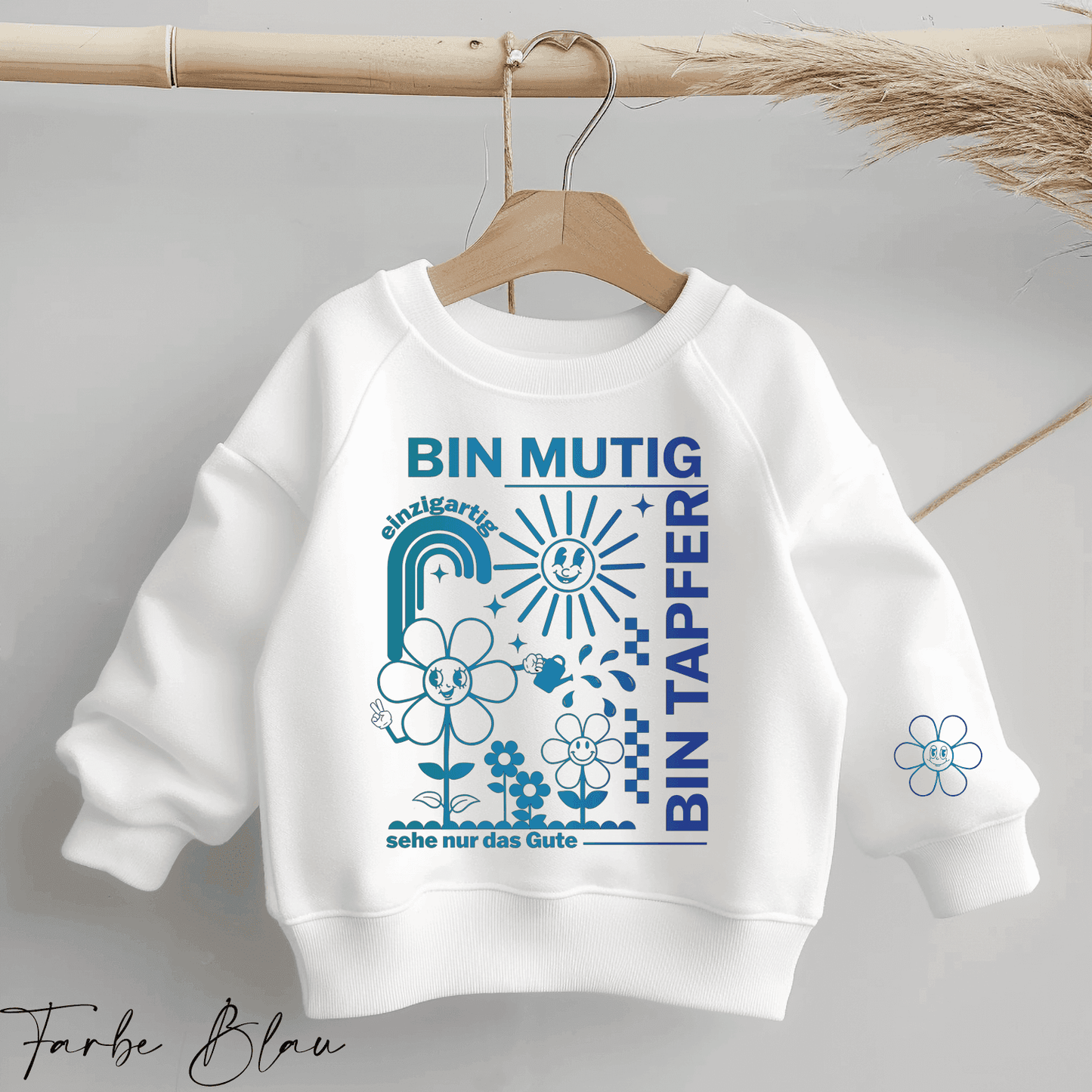 Ich bin Mutig - Statement Spruch | Bügelbild 2-Teilig
