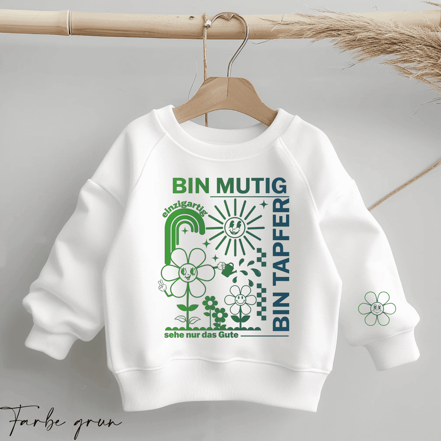 Ich bin Mutig - Statement Spruch | Bügelbild 2-Teilig