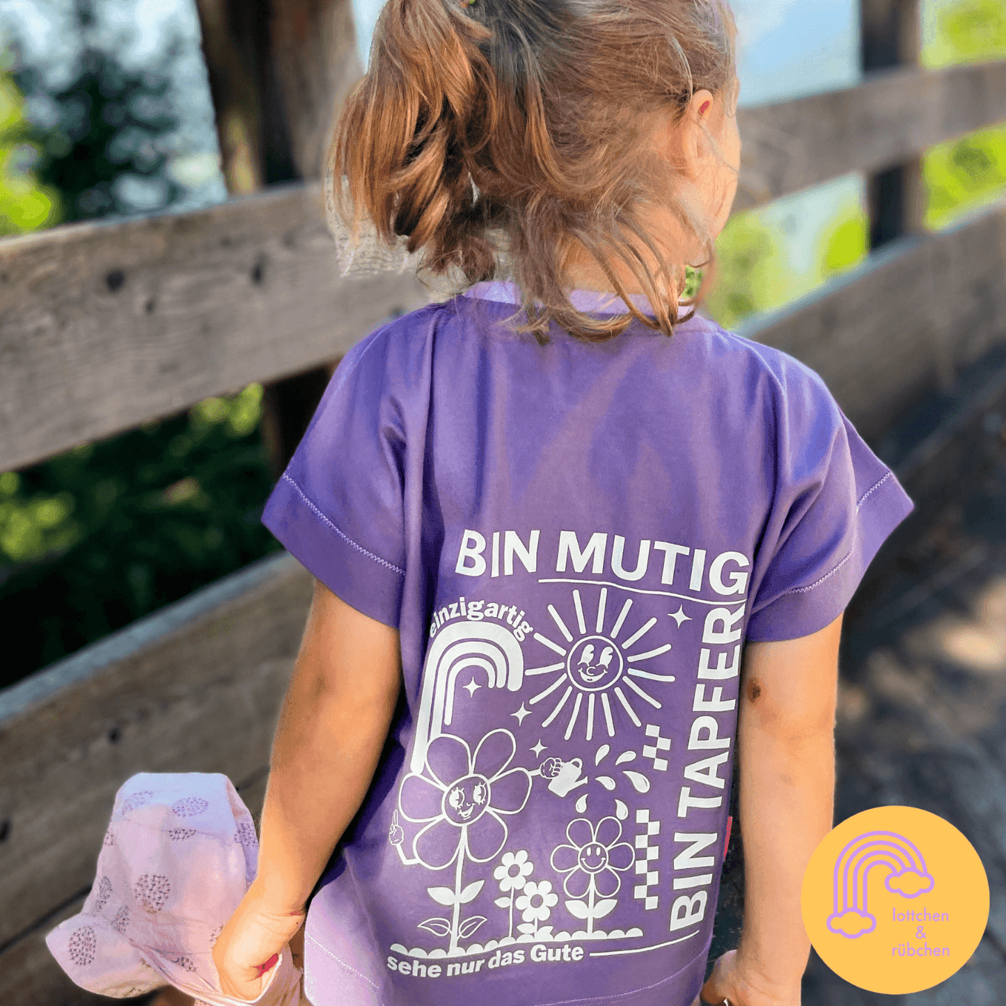 Ich bin Mutig - Statement Spruch | Bügelbild 2-Teilig
