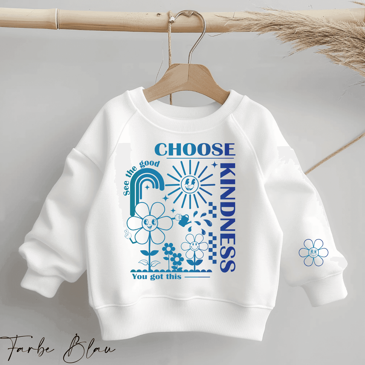 Choose Kindness- Statement Spruch | Bügelbild 2-Teilig