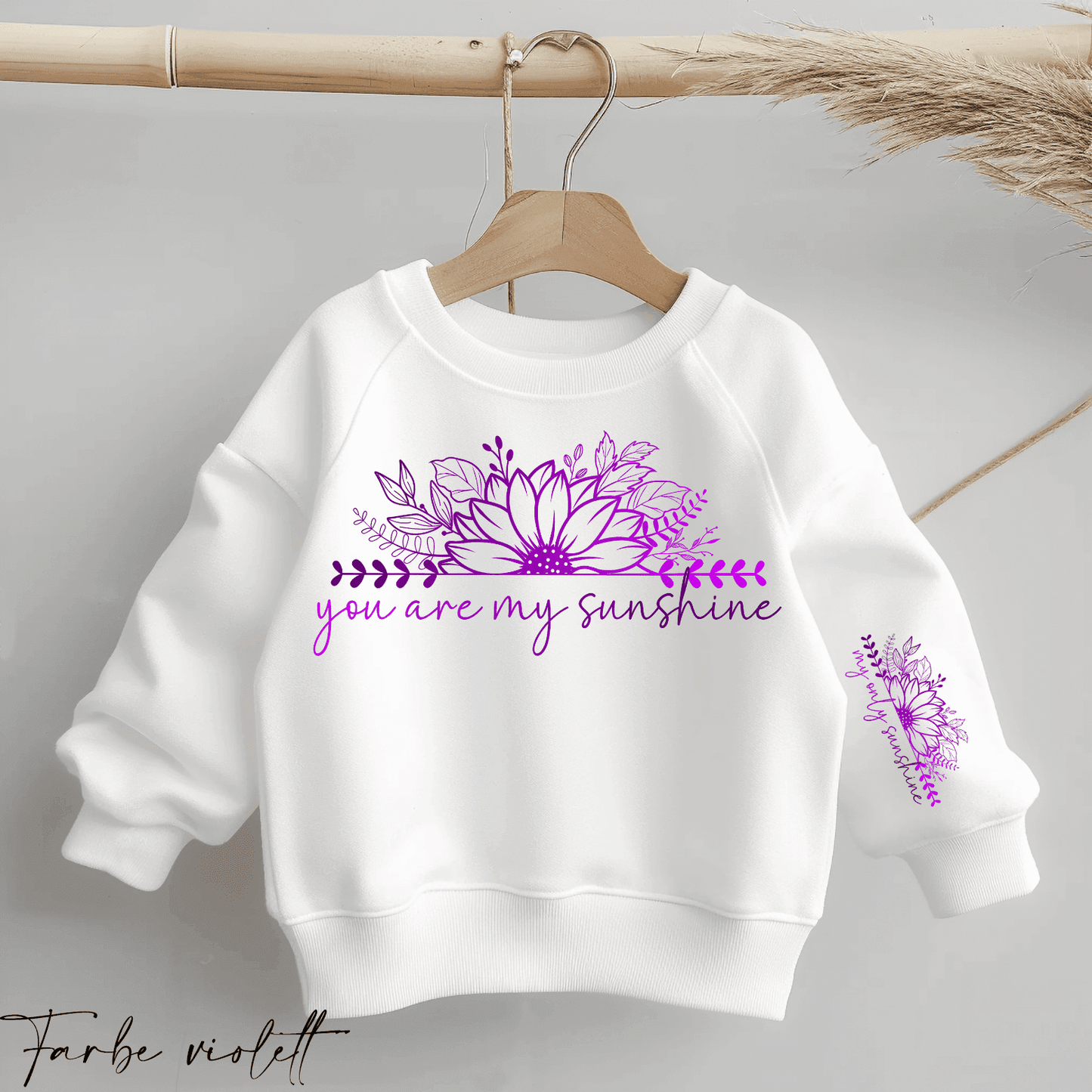 My sunshine - my only sunshine | Statement Bügelbild 2-Teilig