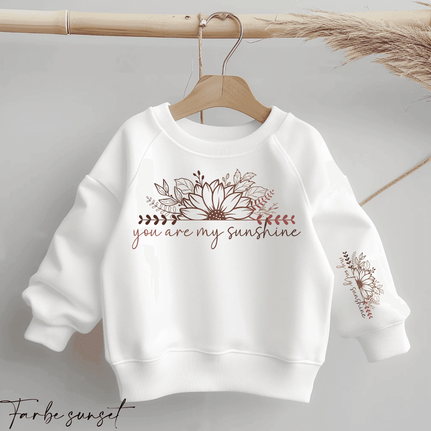 My sunshine - my only sunshine | Statement Bügelbild 2-Teilig