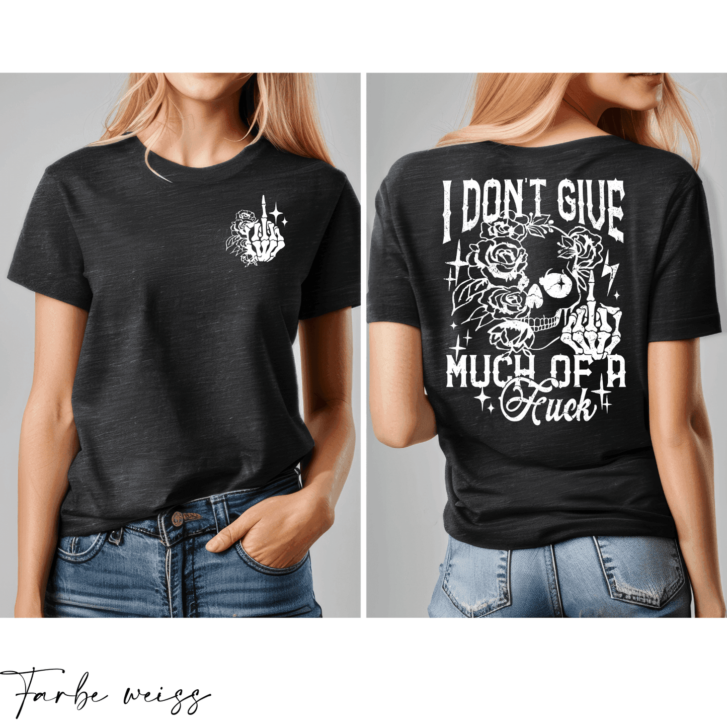 Don't give a F*CK | Bügelbild 2-Teilig