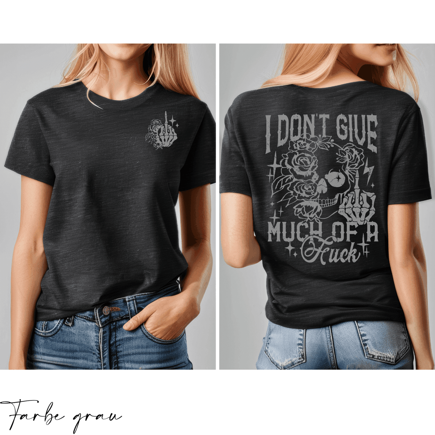 Don't give a F*CK | Bügelbild 2-Teilig