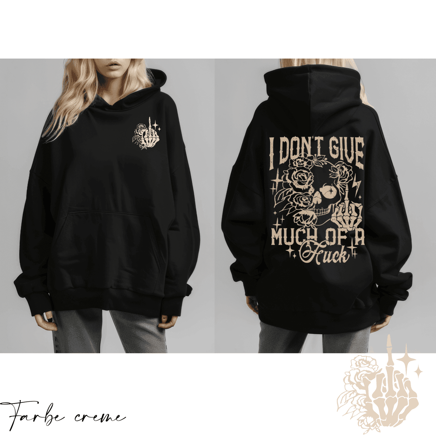 Don't give a F*CK | Bügelbild 2-Teilig