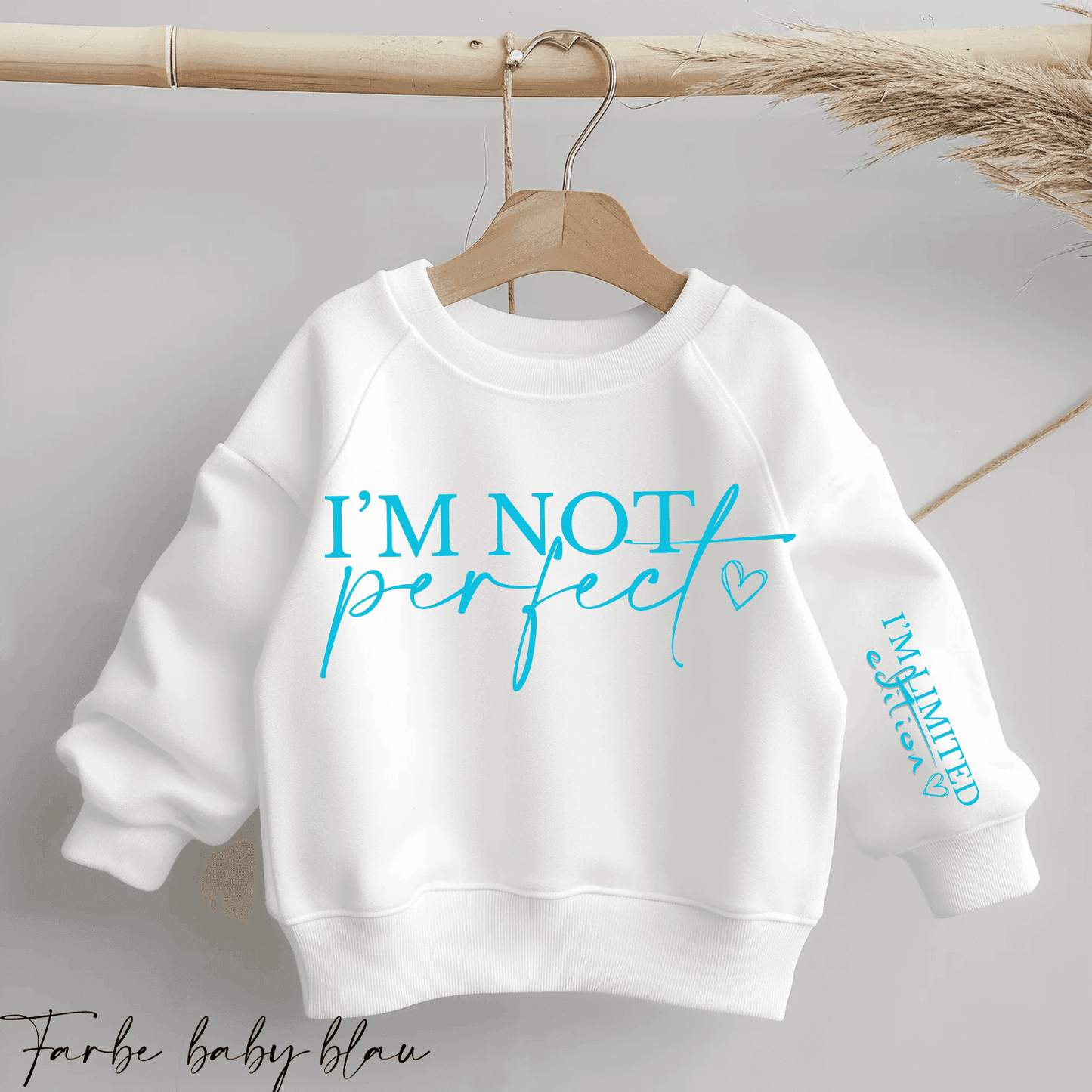I'm not perfect - I'm LIMITED EDITION | Statement Bügelbild 2-Teilig