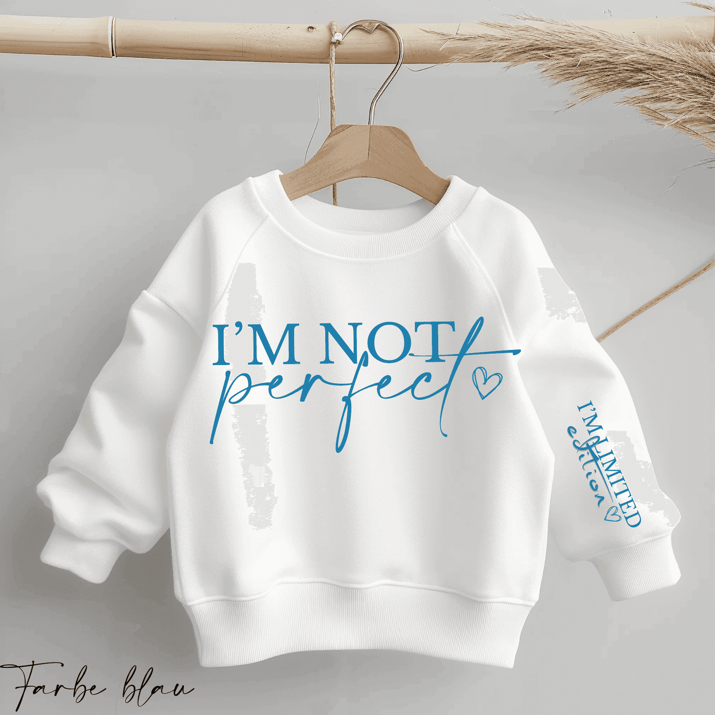 I'm not perfect - I'm LIMITED EDITION | Statement Bügelbild 2-Teilig