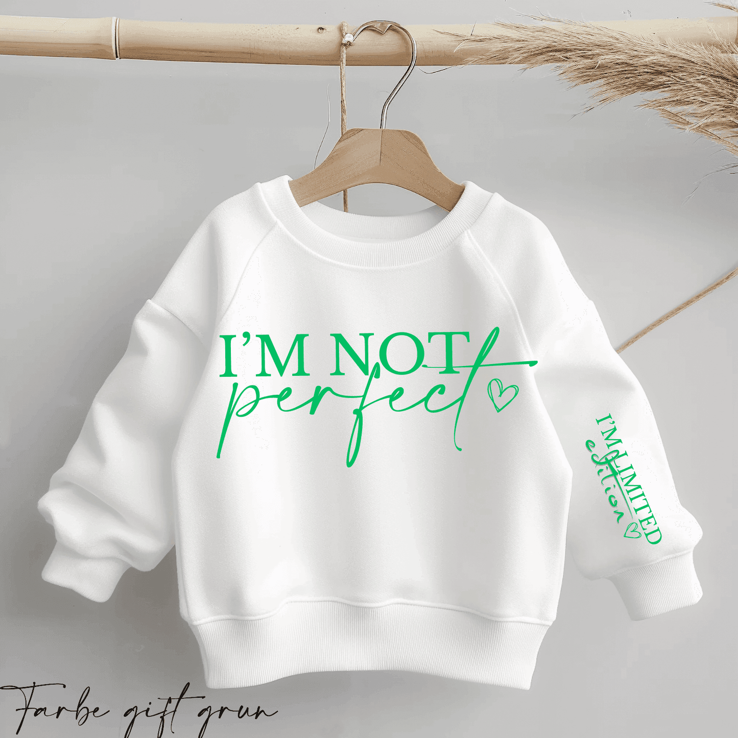 I'm not perfect - I'm LIMITED EDITION | Statement Bügelbild 2-Teilig