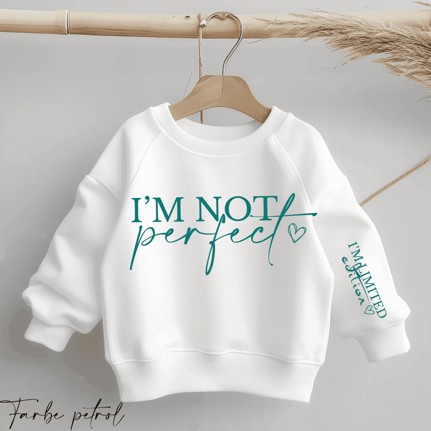 I'm not perfect - I'm LIMITED EDITION | Statement Bügelbild 2-Teilig