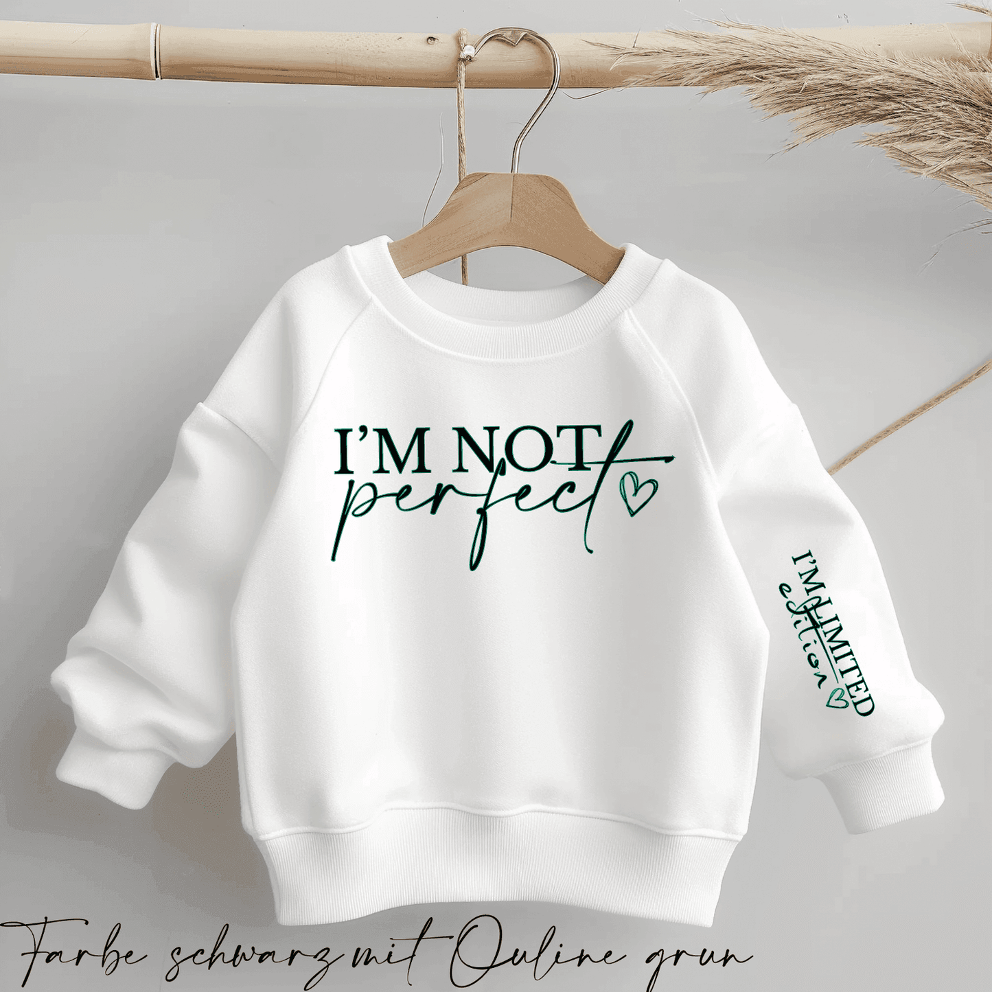 I'm not perfect - I'm LIMITED EDITION | Statement Bügelbild 2-Teilig