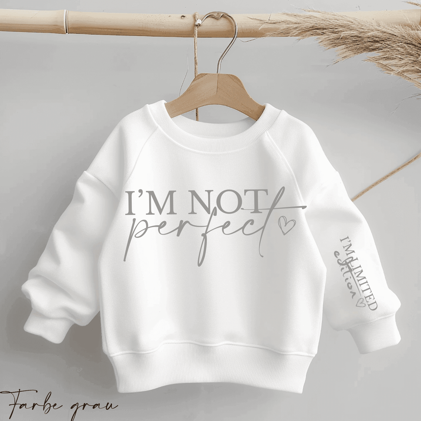 I'm not perfect - I'm LIMITED EDITION | Statement Bügelbild 2-Teilig