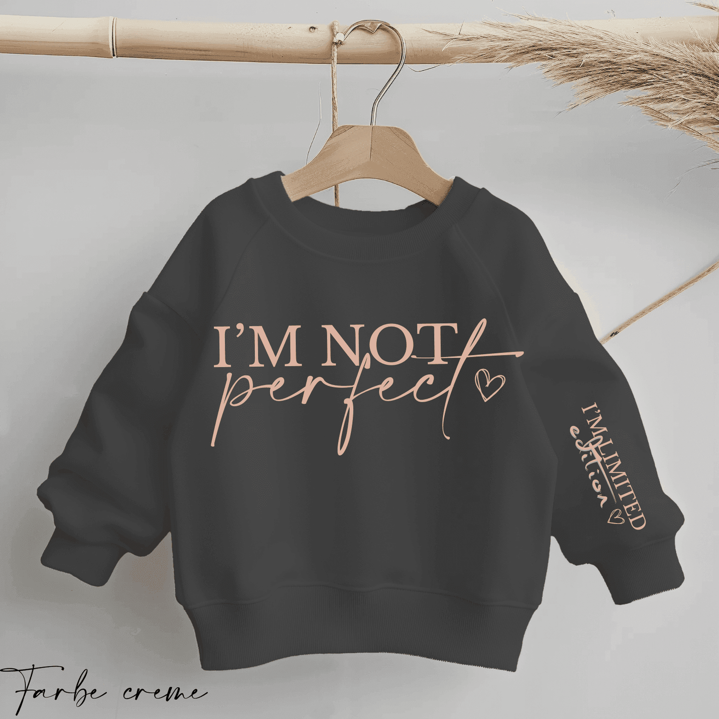 I'm not perfect - I'm LIMITED EDITION | Statement Bügelbild 2-Teilig