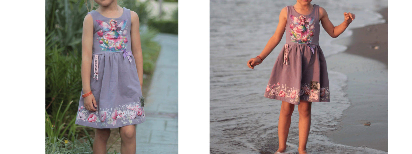 Rosa Tulpen  | Blumen Bordüre XXL Bügelbild bis 250cm