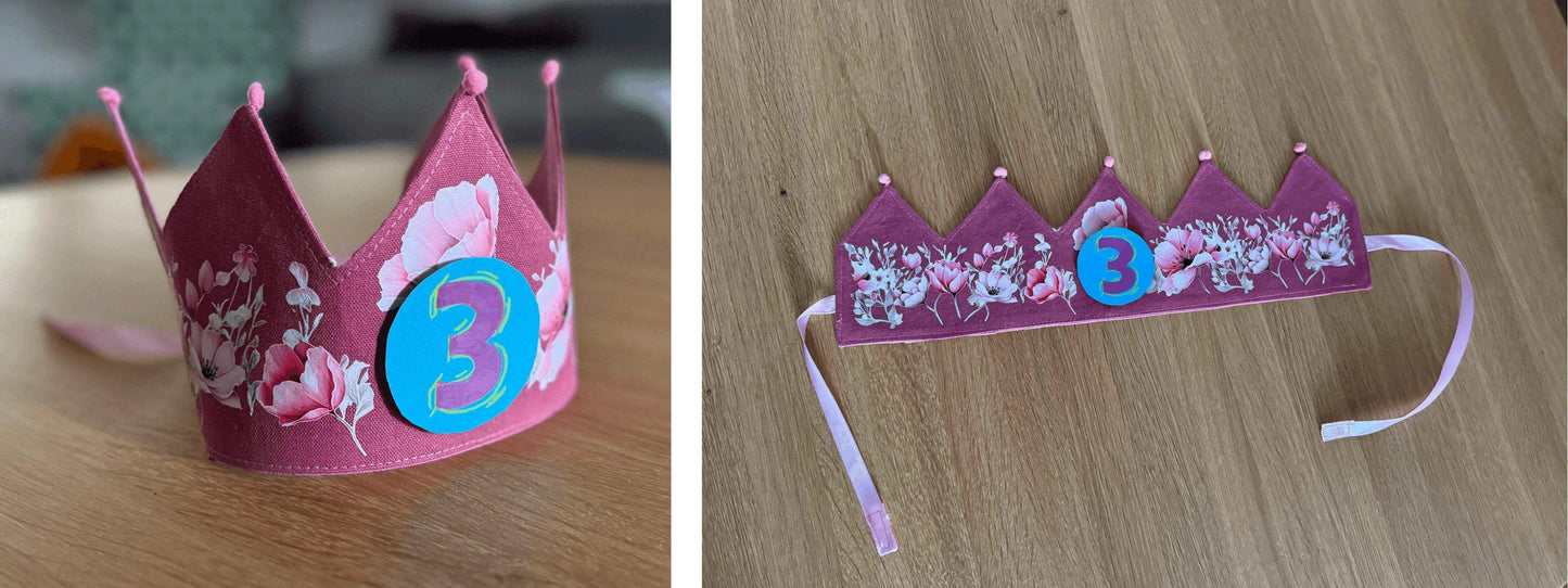 Rosa Tulpen  | Blumen Bordüre XXL Bügelbild bis 250cm