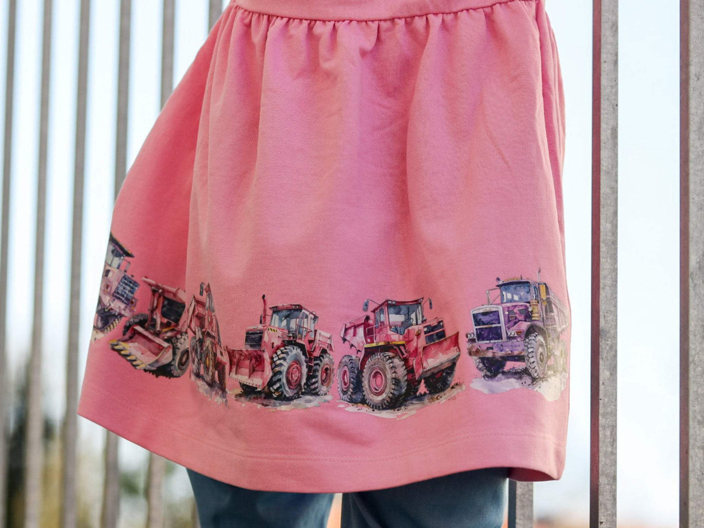 Pink Power | XXL Bügelbild Bordüre | Mädchen-Baustelle mit Stil