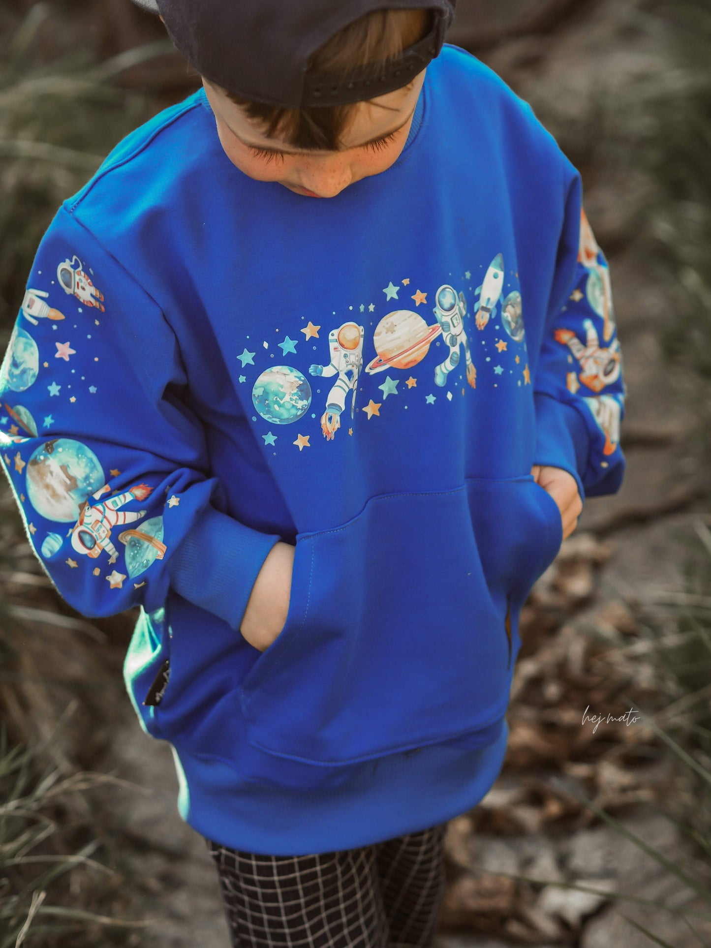 SPACE EXPLORER | XXL Bügelbild Bordüre | Raketen, Planeten & Astronauten