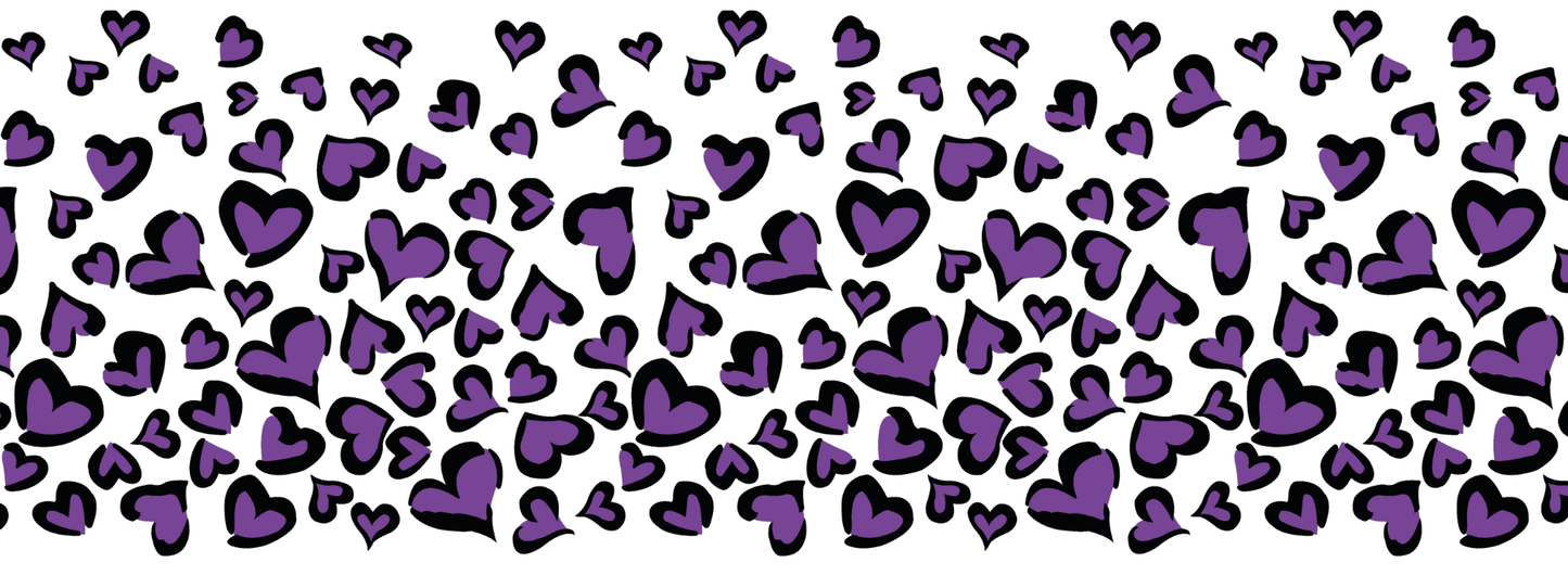 #10 Purple Rain | Schwarz – Violett | LEO Classic Herz DUO