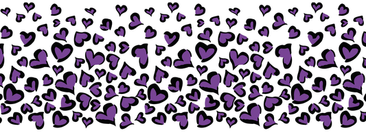 #10 Purple Rain | Schwarz – Violett | LEO Classic Herz DUO