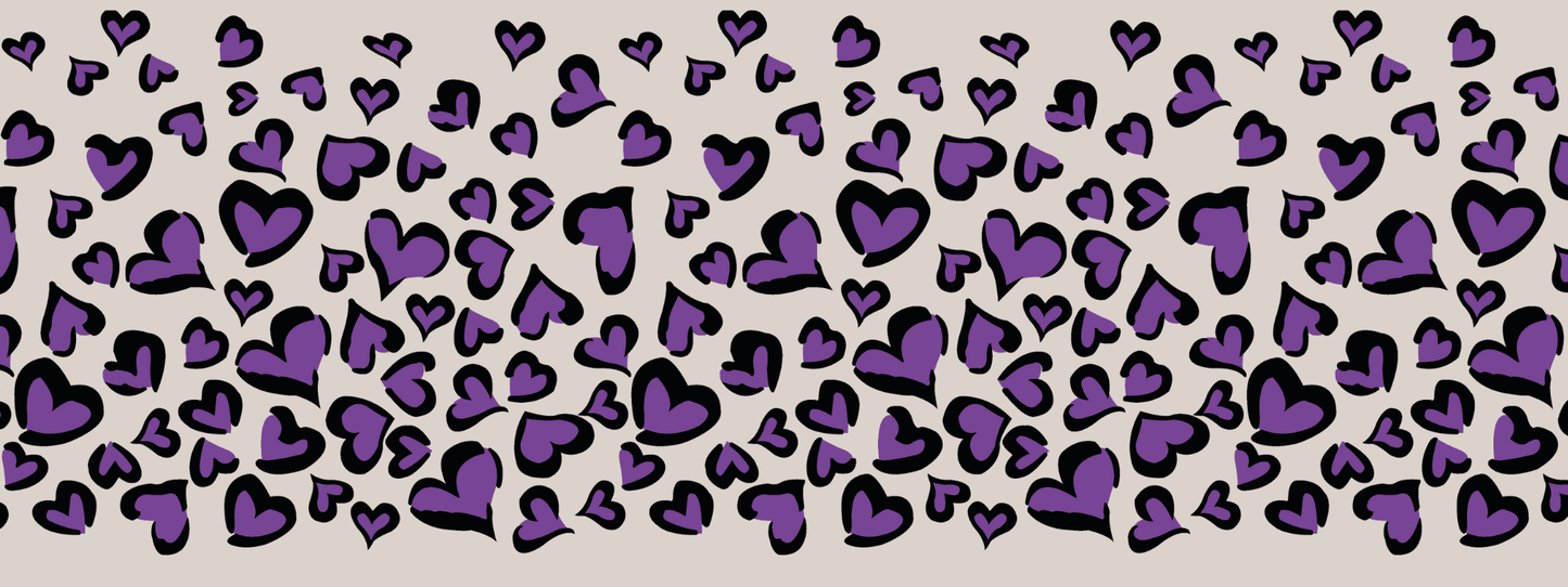 #10 Purple Rain | Schwarz – Violett | LEO Classic Herz DUO