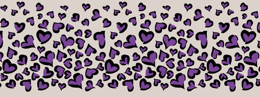 #10 Purple Rain | Schwarz – Violett | LEO Classic Herz DUO