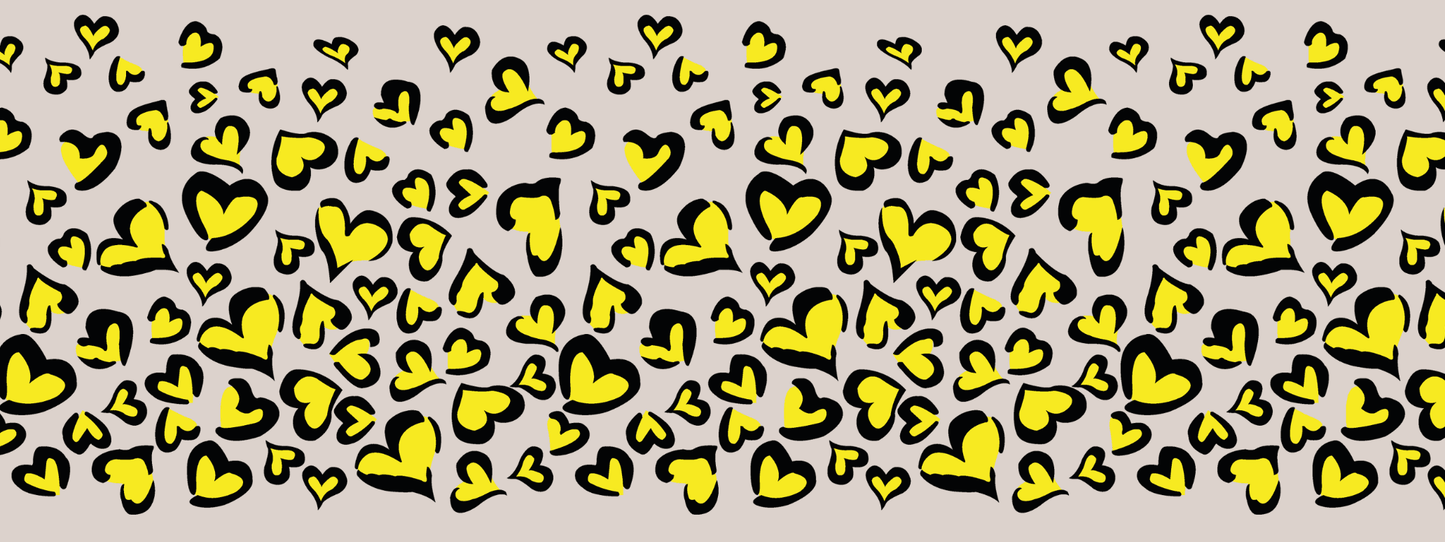 #12 Sunny Wild | Schwarz – Gelb | LEO Classic Herz DUO