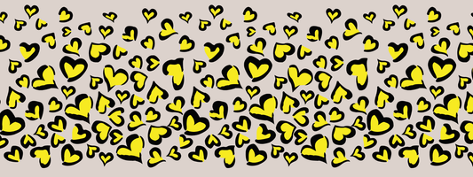 #12 Sunny Wild | Schwarz – Gelb | LEO Classic Herz DUO