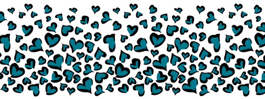 #15 Ice Baby | Schwarz – Eisblau | LEO Classic Herz DUO