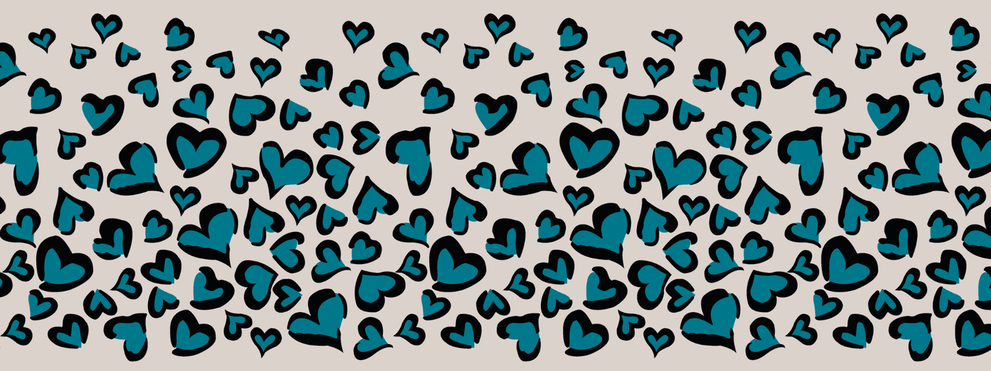 #15 Ice Baby | Schwarz – Eisblau | LEO Classic Herz DUO