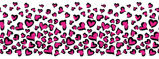 #8 Hot Pink | Schwarz – Pink | LEO Classic Herz DUO