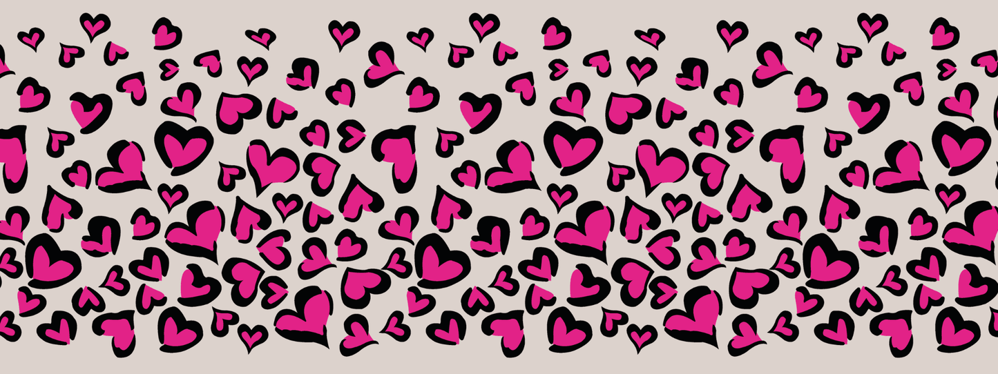 #8 Hot Pink | Schwarz – Pink | LEO Classic Herz DUO