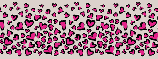 #8 Hot Pink | Schwarz – Pink | LEO Classic Herz DUO