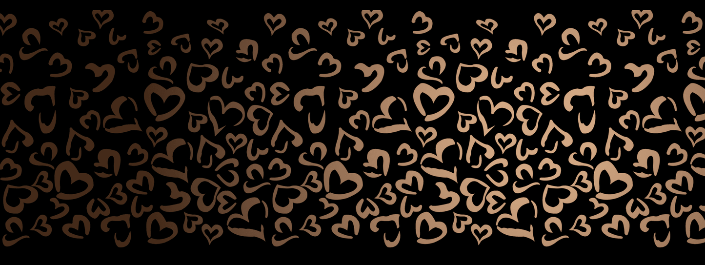 #10 Cocoa Cream | Beige – Braun | LEO Herz Outline – Farbverlauf VLR