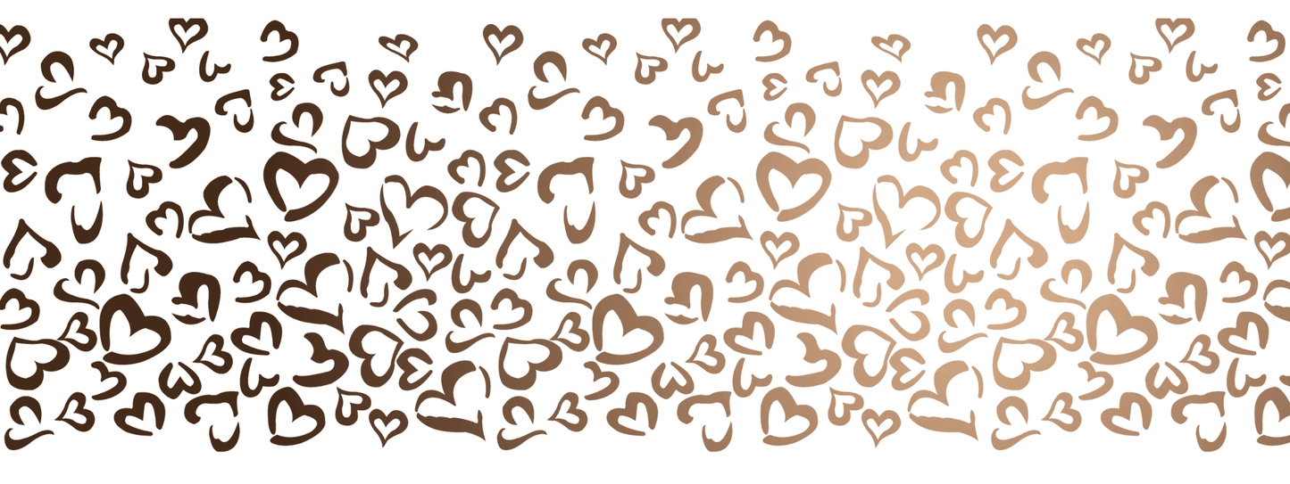 #10 Cocoa Cream | Beige – Braun | LEO Herz Outline – Farbverlauf VLR