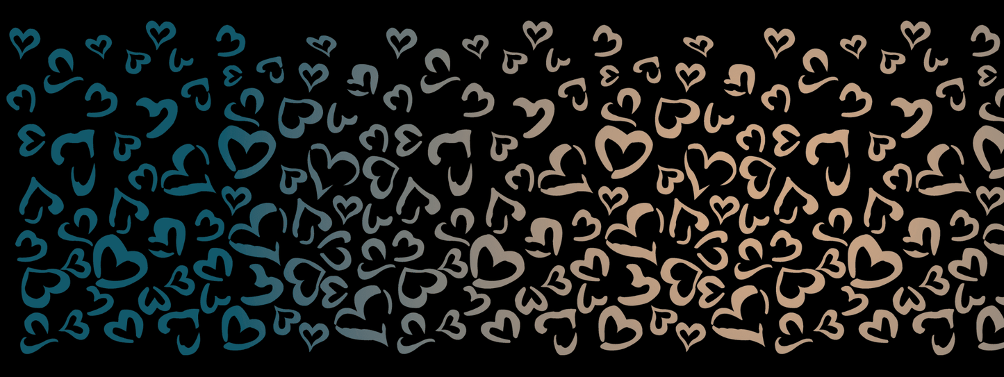 #11 Sandy Storm | Beige – Blaugrau | LEO Herz Outline – Farbverlauf VLR