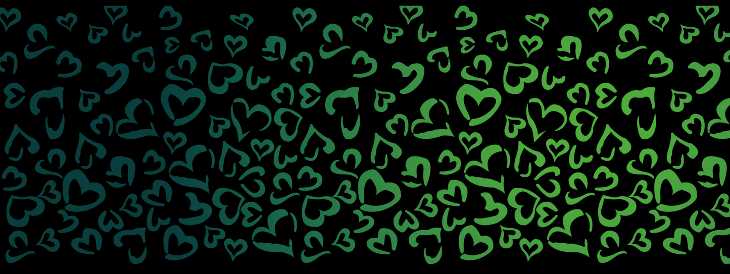 #12 Green Energy | Grün – Petrol | LEO Herz Outline – Farbverlauf VLR