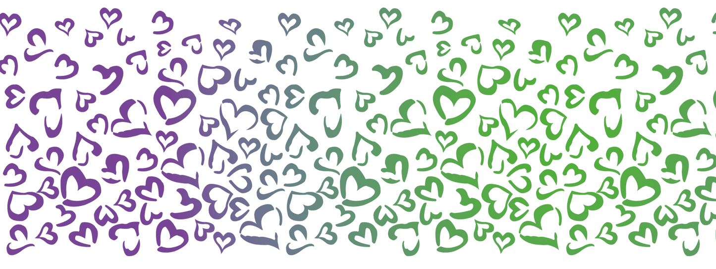 #14 Mint Orchid | Grün – Flieder| LEO Herz Outline – Farbverlauf VLR